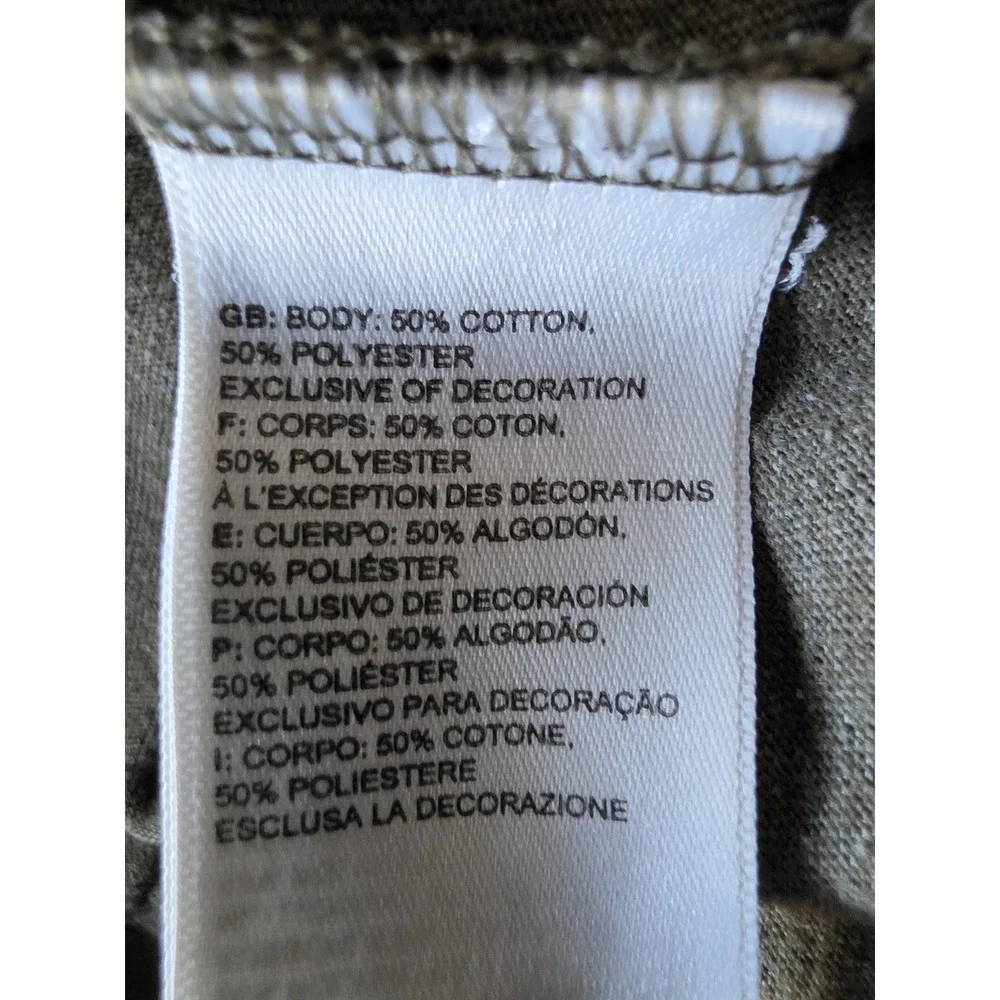The North Face T-Shirt XXL Olive Green Short Sleeve Casual Crew Neck Tee Top
